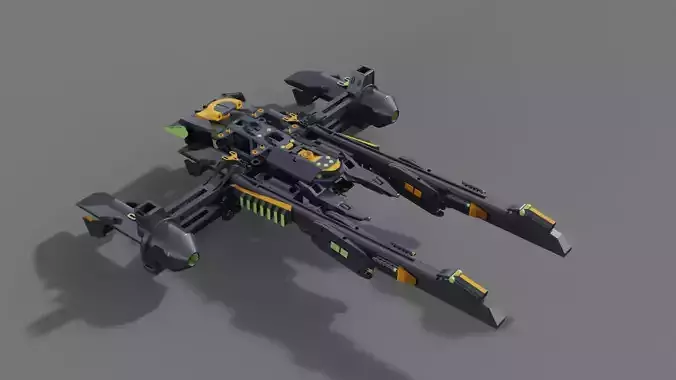 spaceship scifi alien planet 