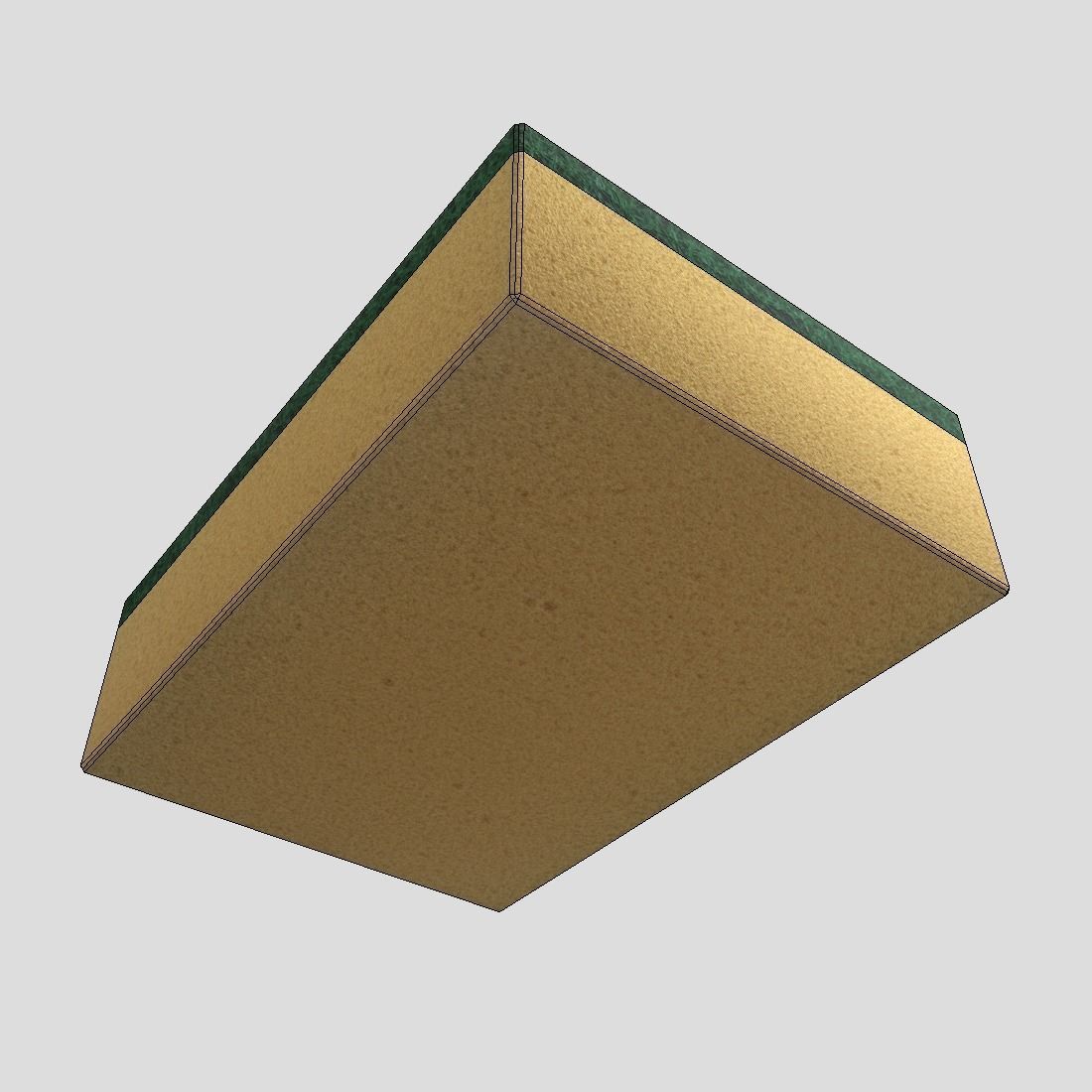 Sponge 2 gold box Low-poly 3D model_10