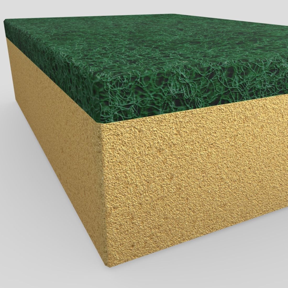 Sponge 2 gold box Low-poly 3D model_13