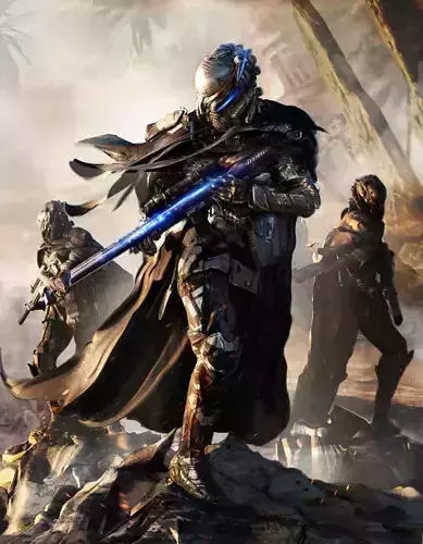 Desert Tactical sniper future armour 3D model