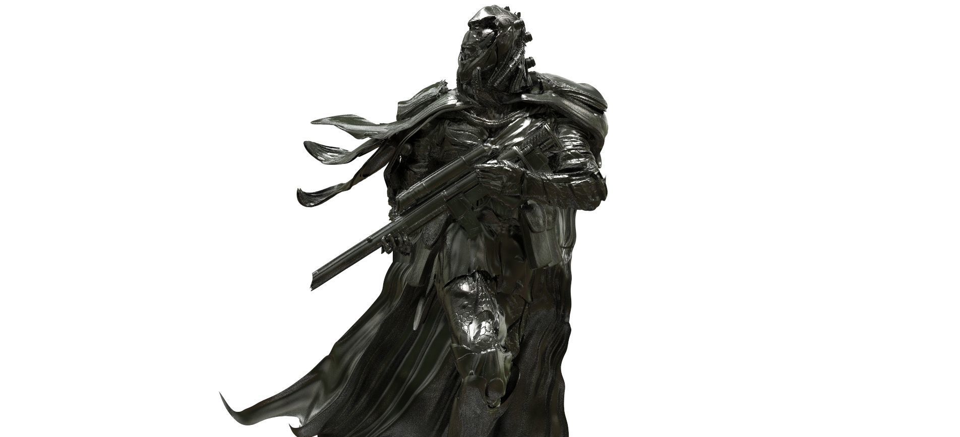 Desert Tactical sniper future armour 3D model_2