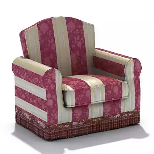 Retro Striped Armchair