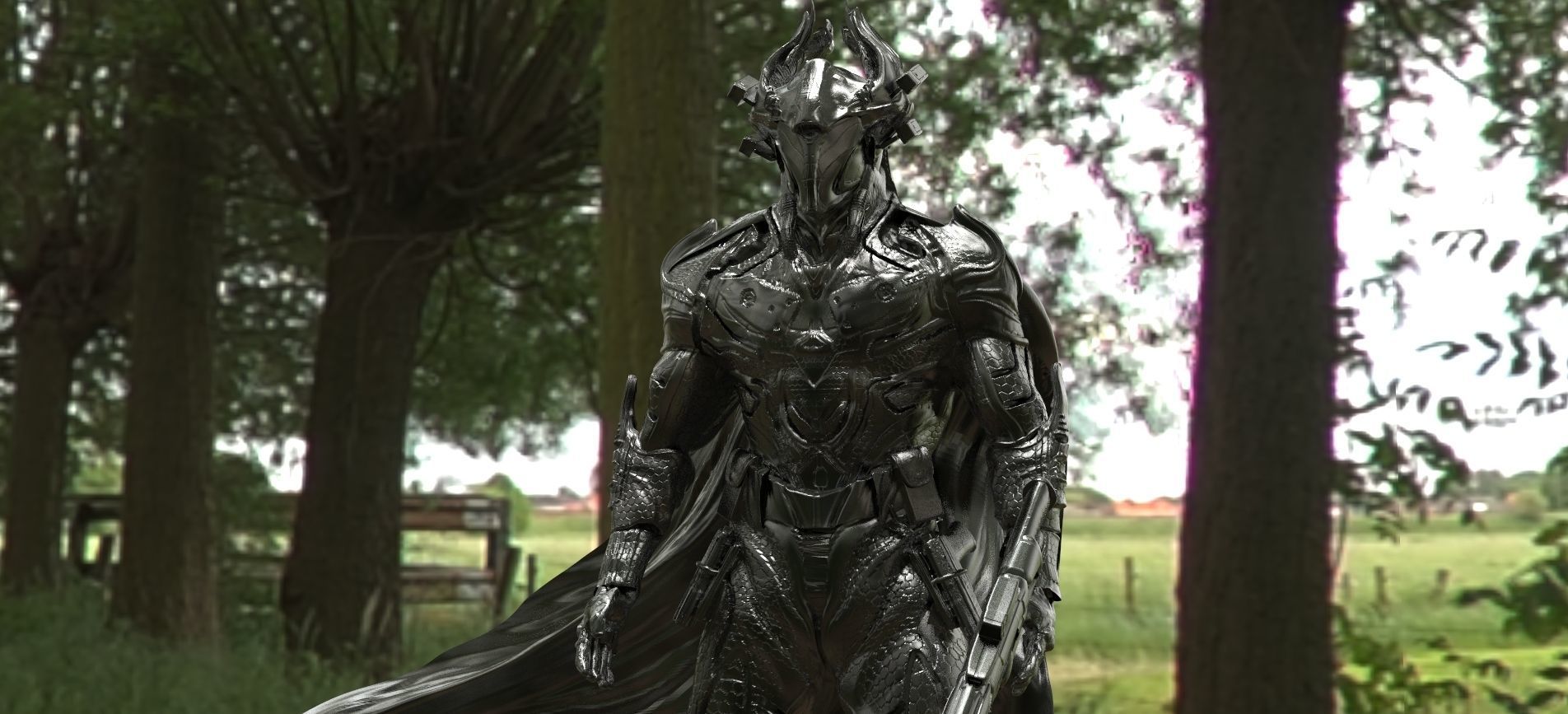 Forrest Armor military future 3D model_4