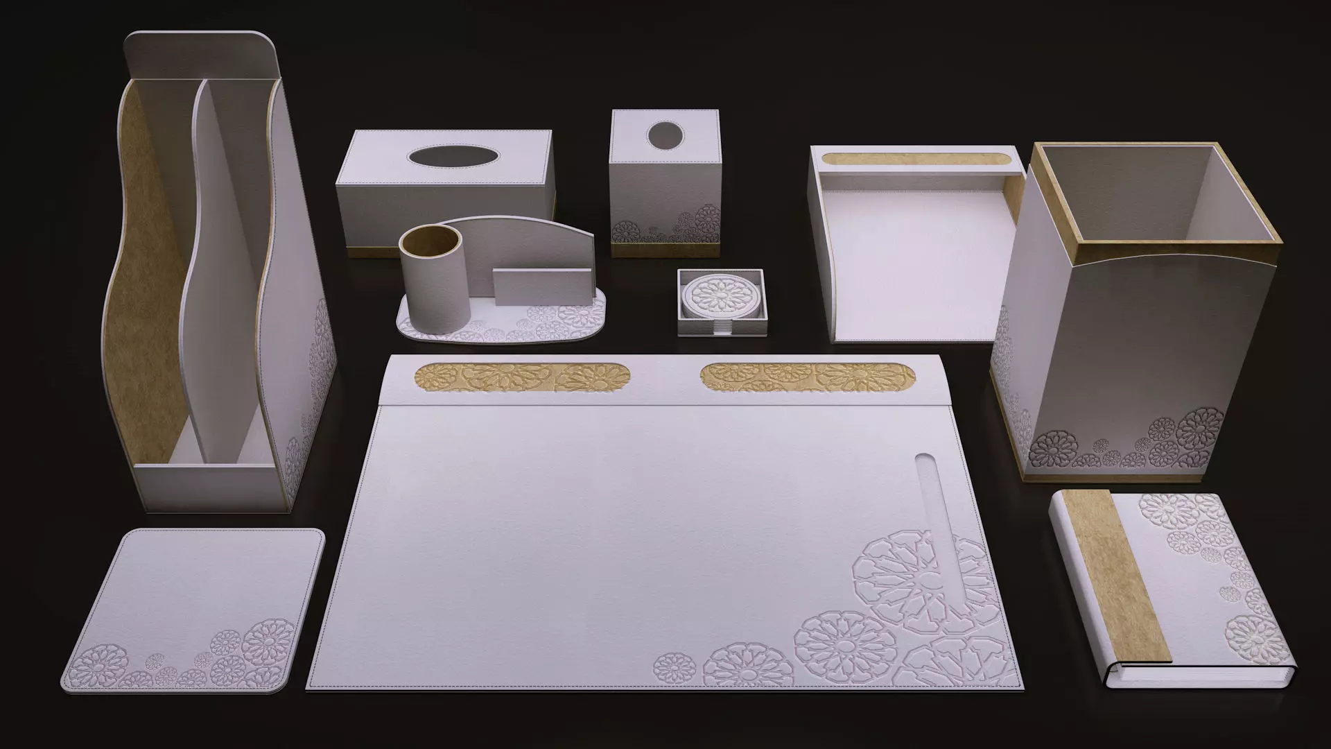 3D VIP Desk Organiser  3D model_0