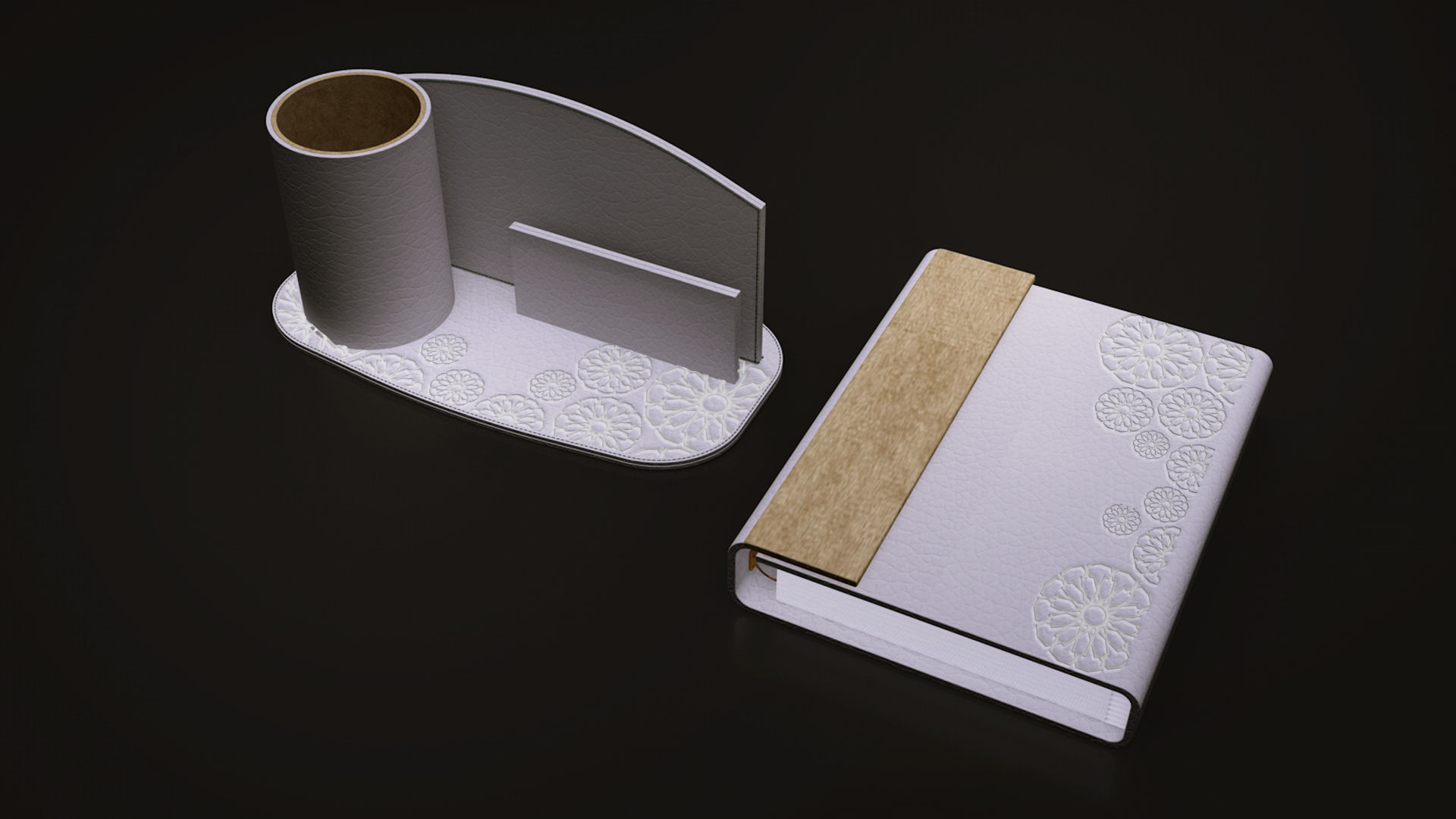 3D VIP Desk Organiser  3D model_8