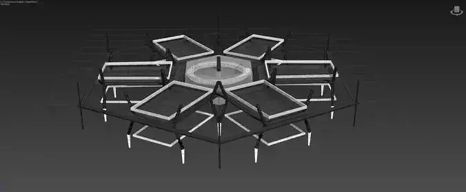 Hexa Lifter Tile - Craft - Concept 3D model