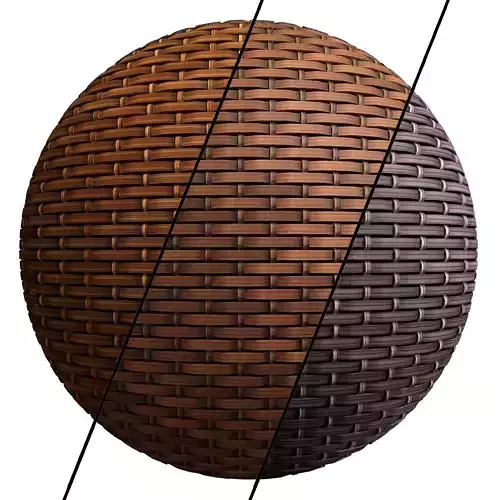 Wicker materials 9- PBR 4k by Sbsar