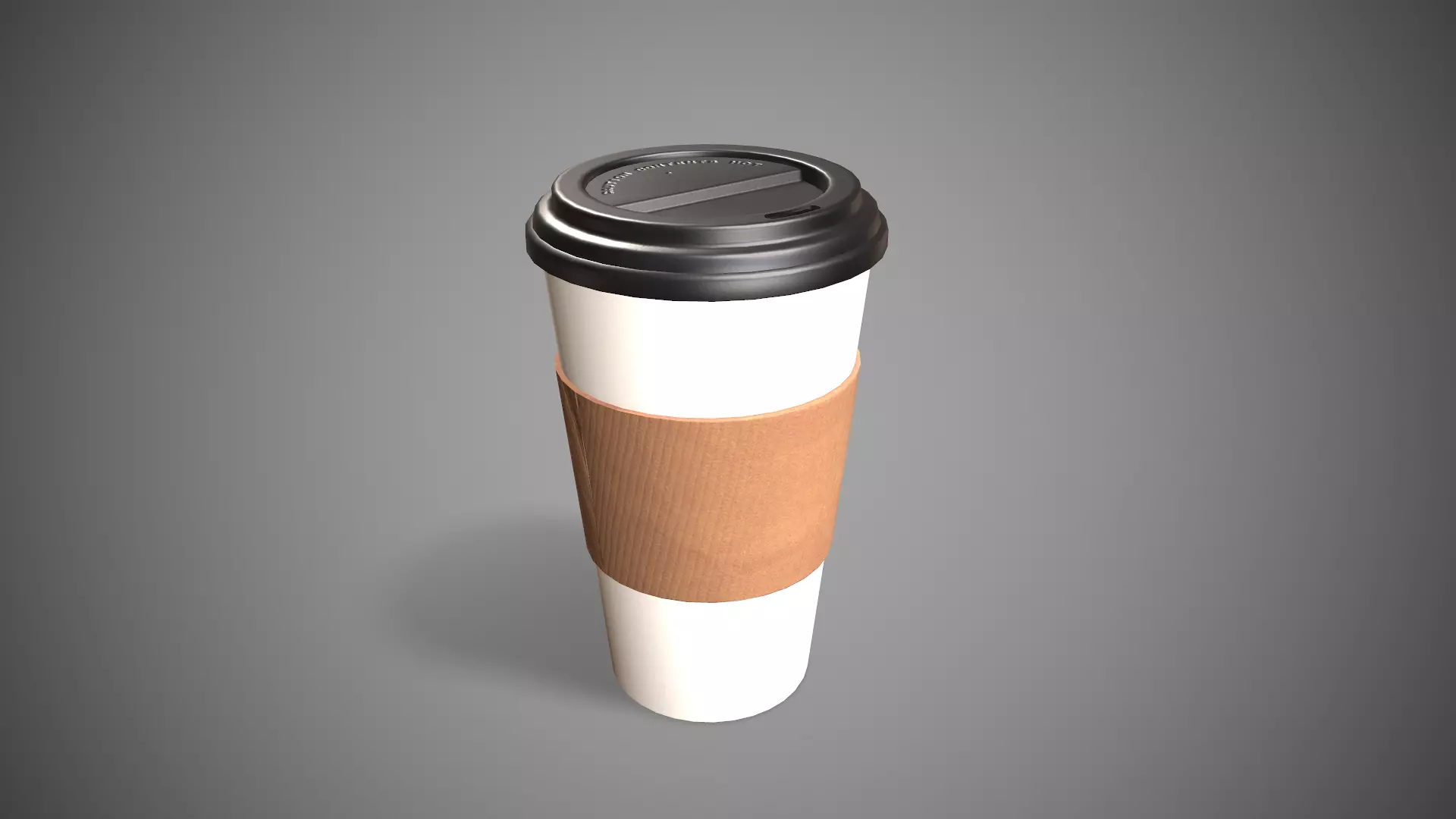 Coffee Cup Low-poly 3D model