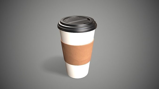 Coffee Cup  Low-poly 3D model
