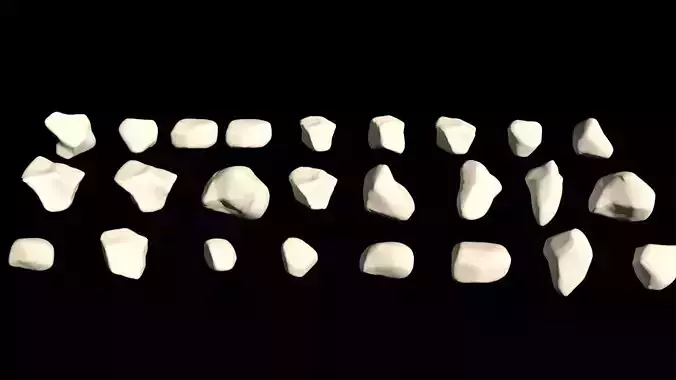 Gravel rocks set - 25 pieces