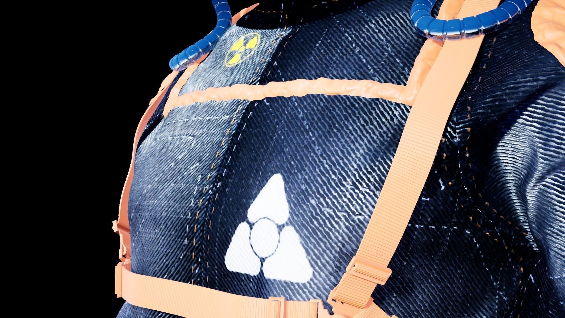 Modern Astronaut Suit 3D model_3