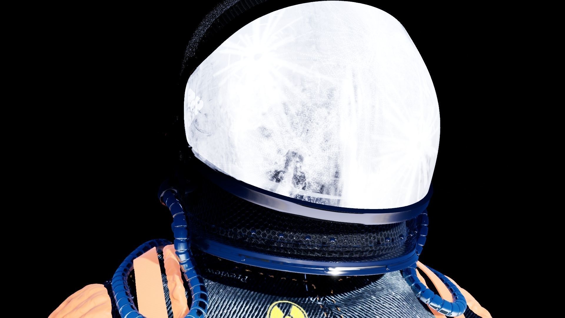 Modern Astronaut Suit 3D model_5