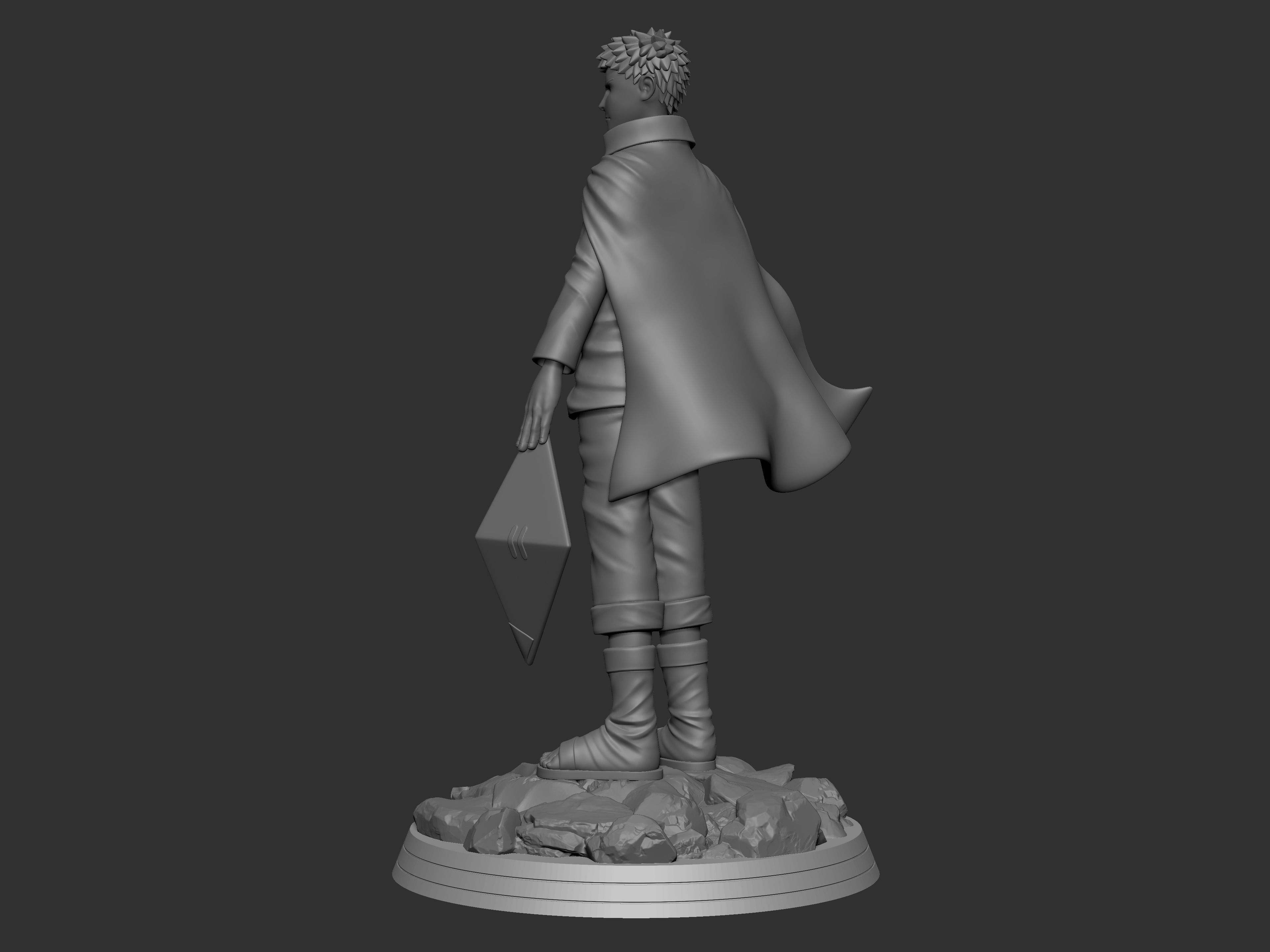 Naruto Hokage 3D print model_9