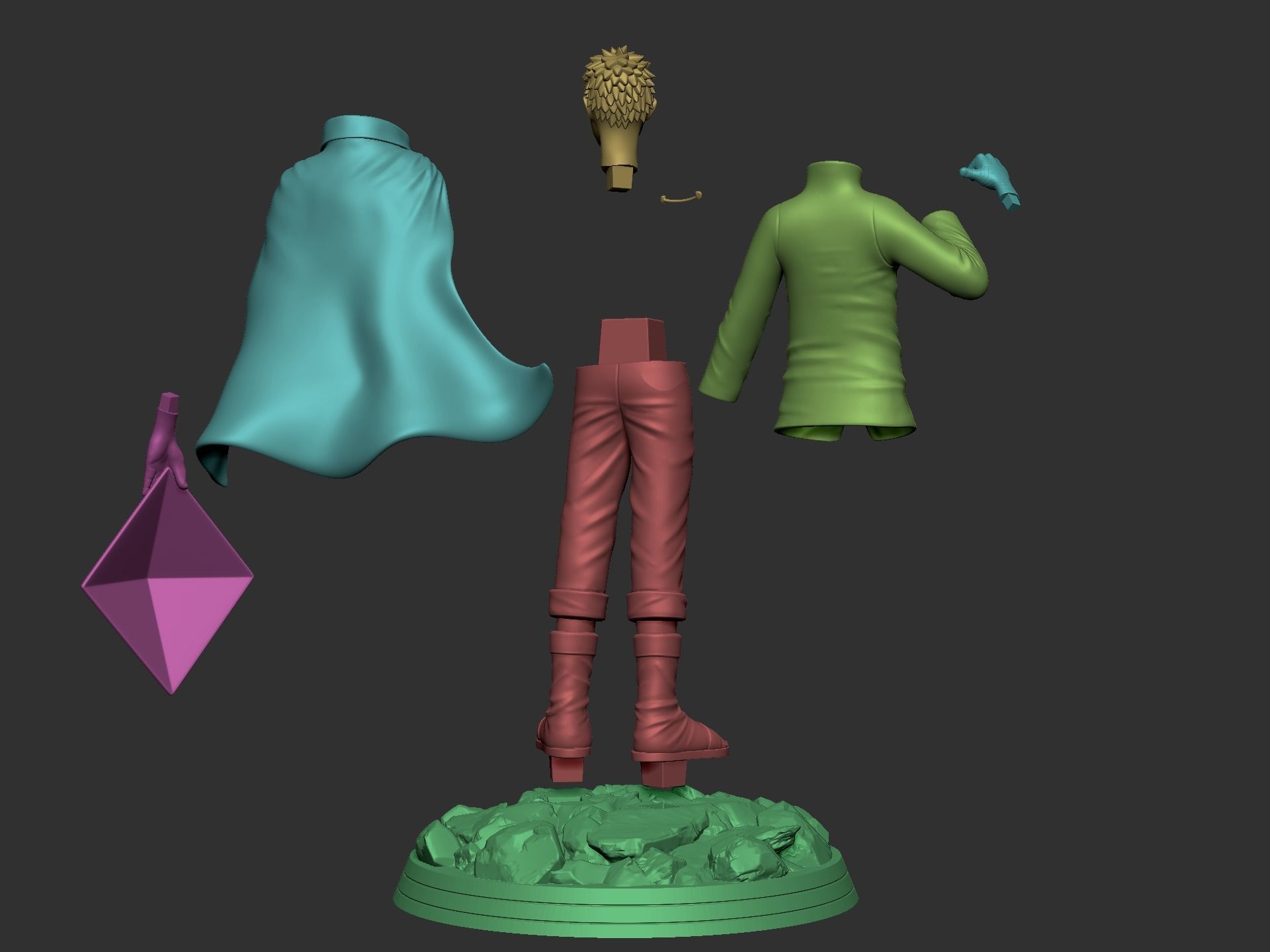 Naruto Hokage 3D print model_12