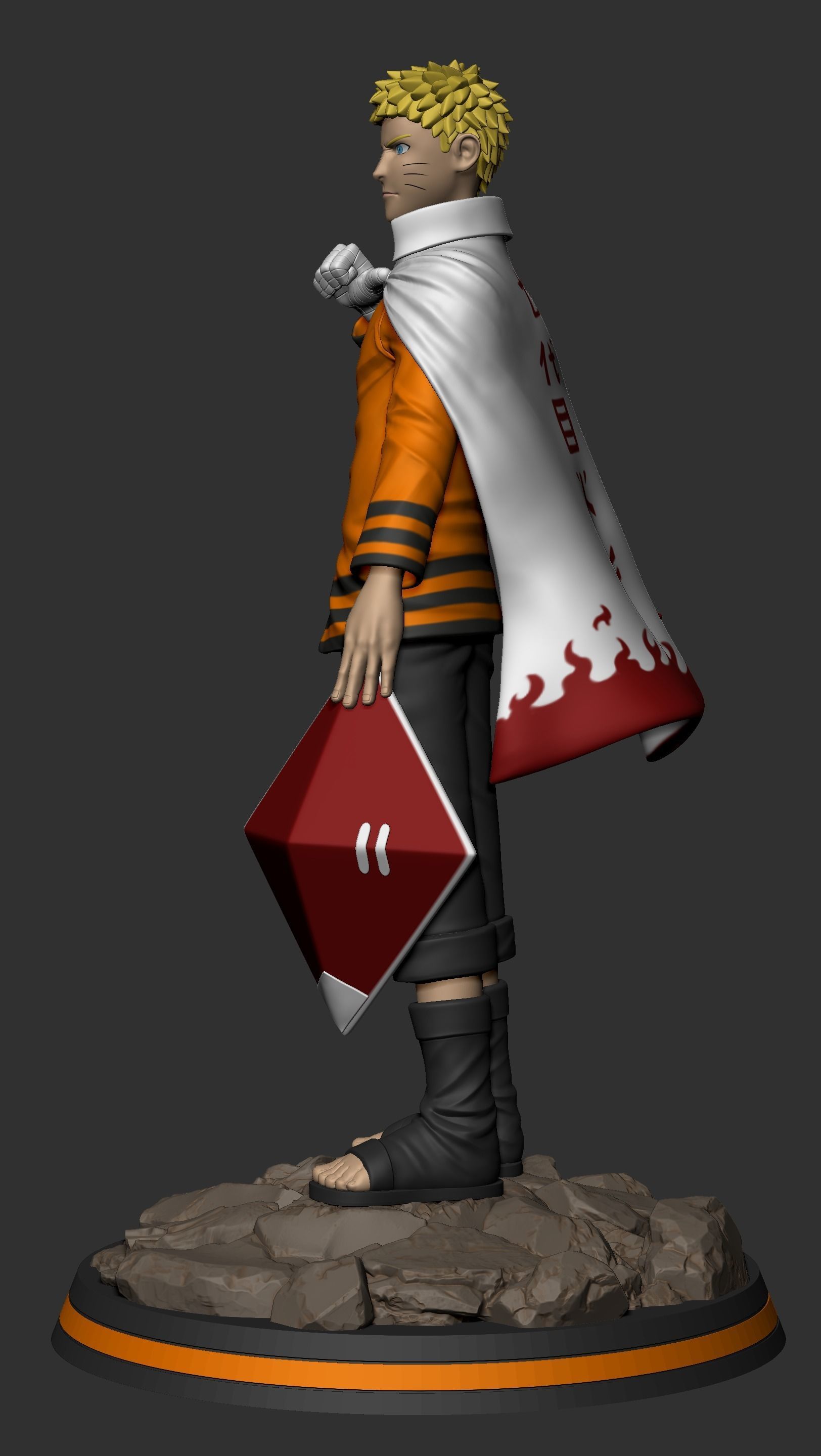 Naruto Hokage 3D print model_4