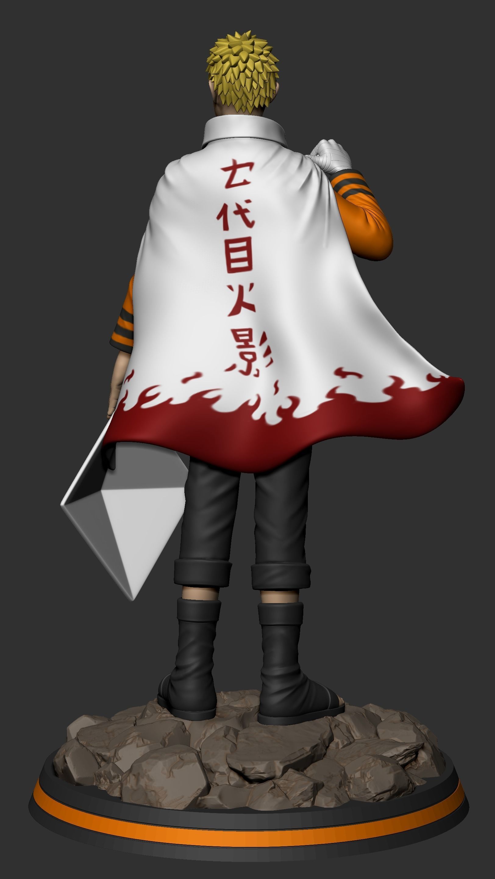 Naruto Hokage 3D print model_3