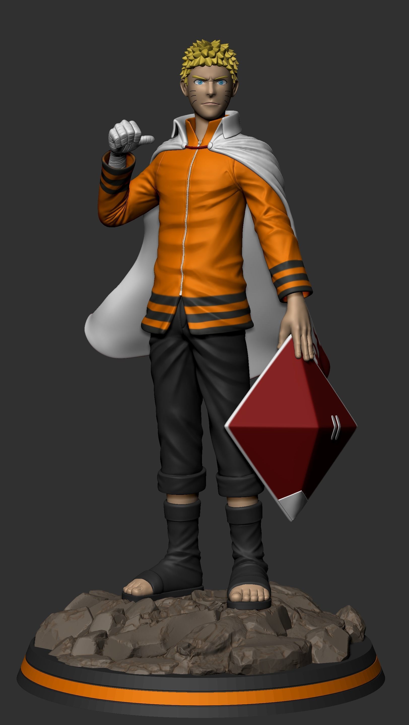 Naruto Hokage 3D print model_1
