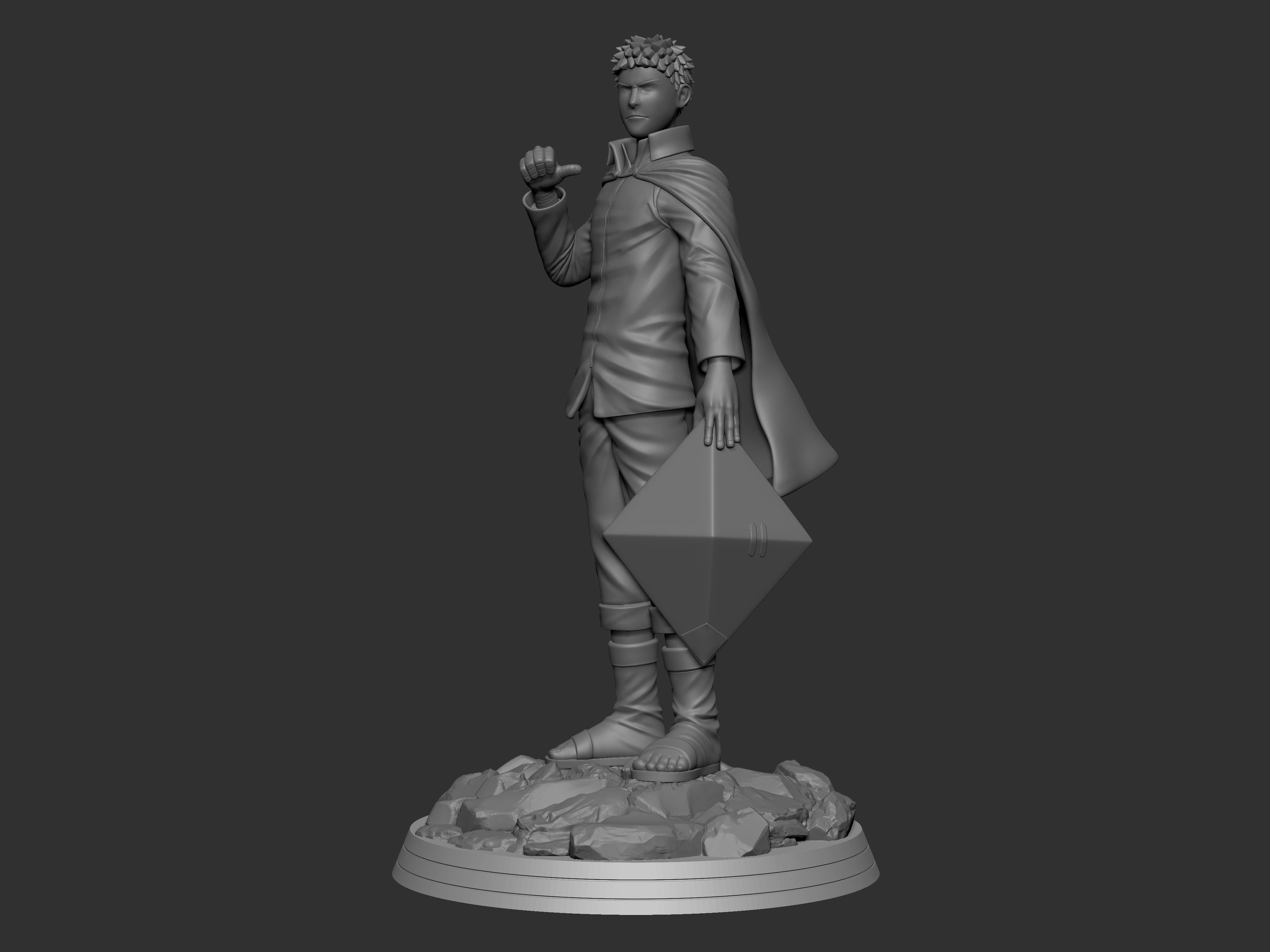 Naruto Hokage 3D print model_10