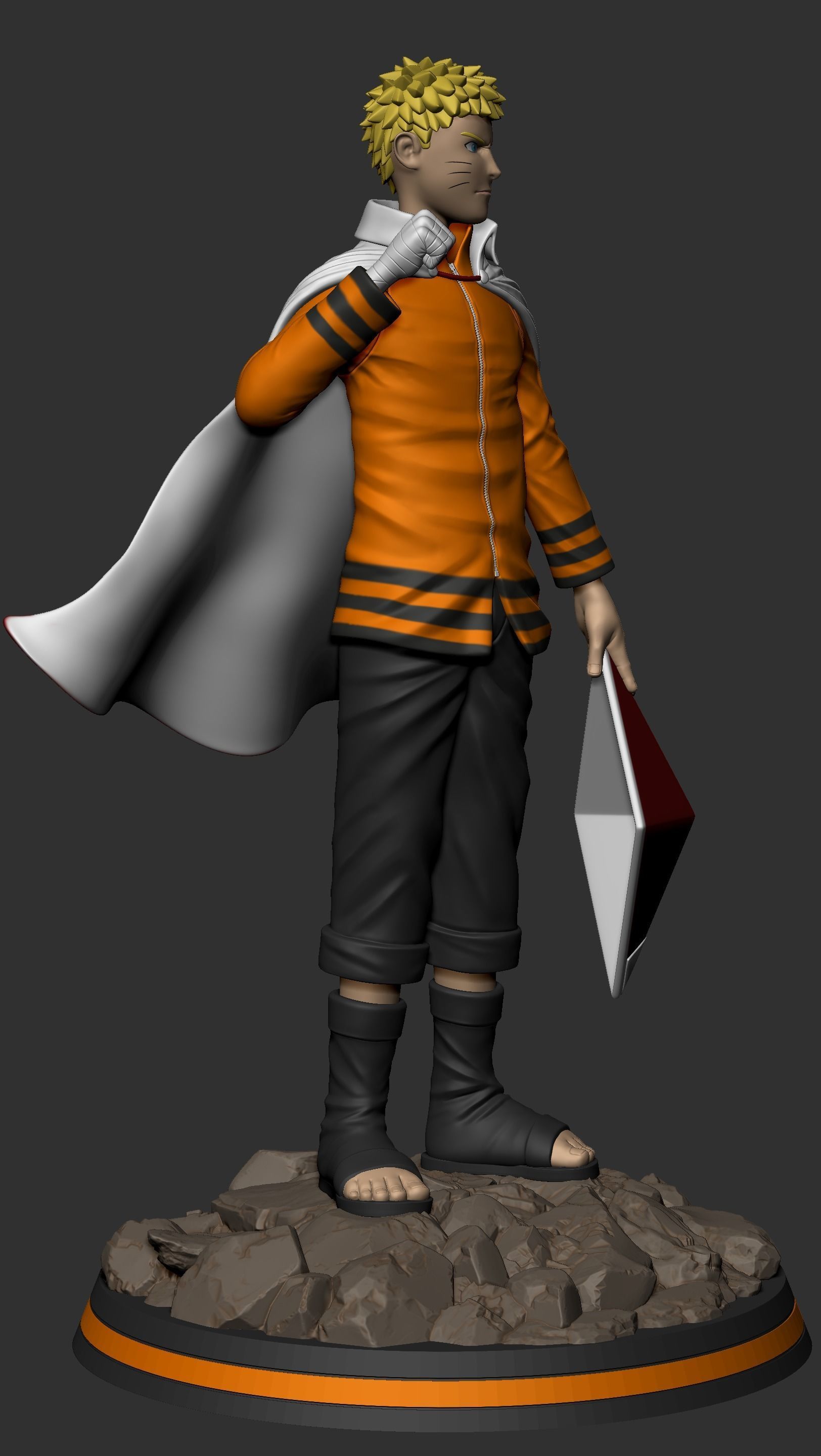 Naruto Hokage 3D print model_2