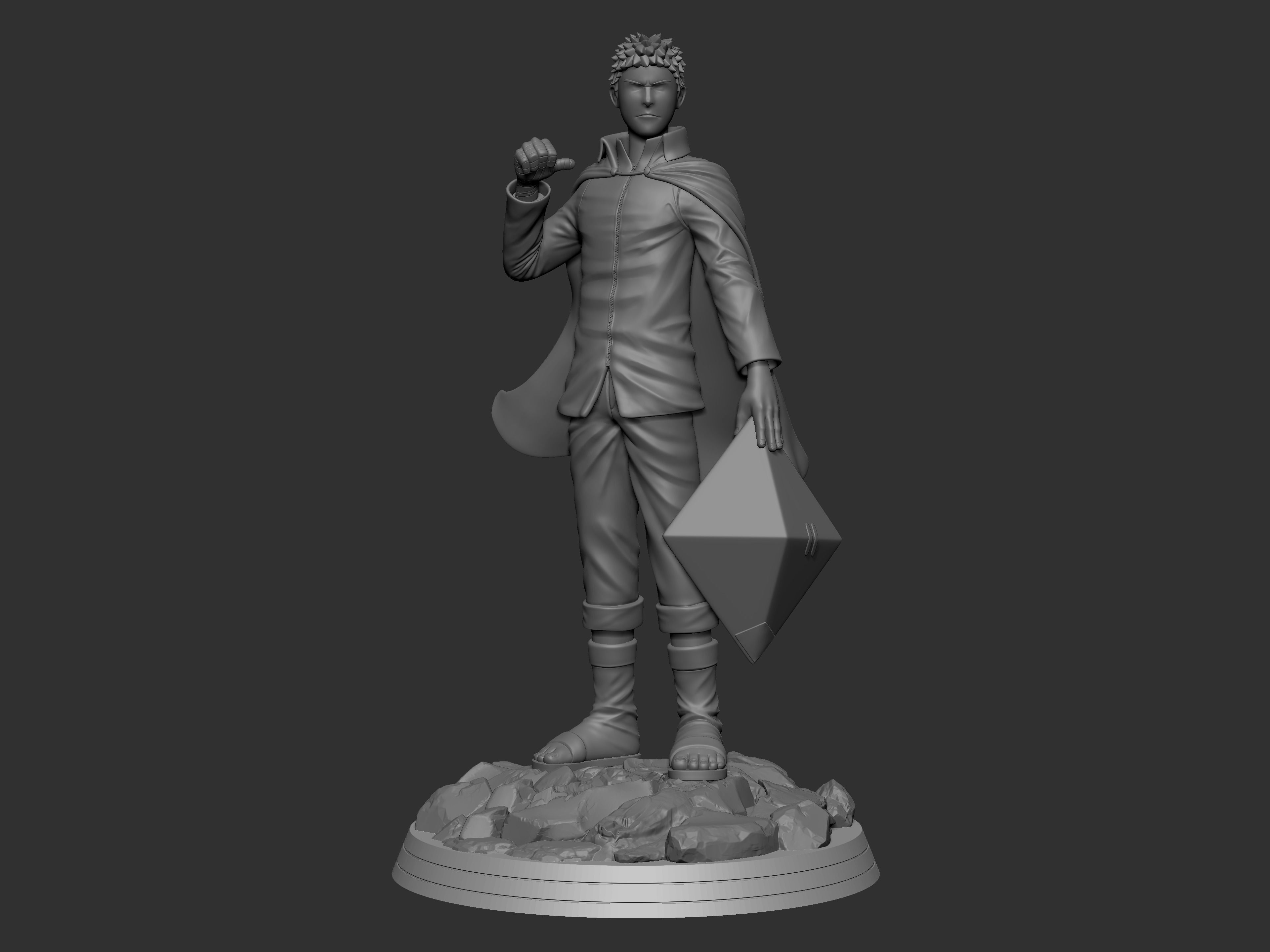 Naruto Hokage 3D print model_5