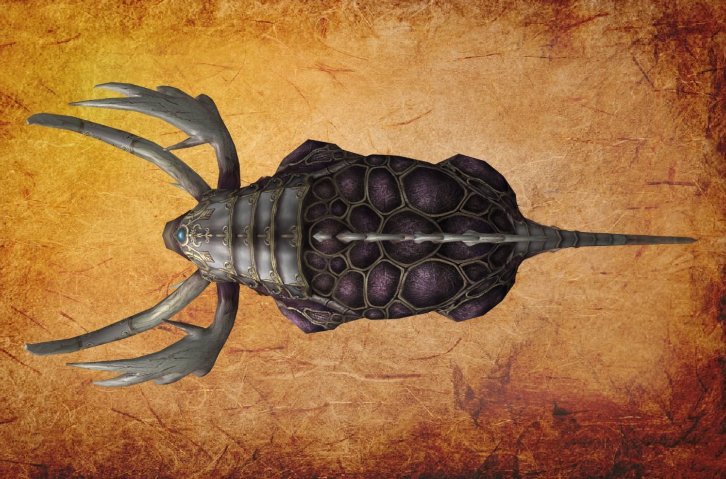 Animal - Fantasy mammoth Low-poly 3D model_11