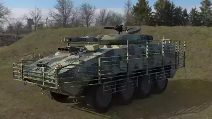 Armoured combat vehicle 3D model