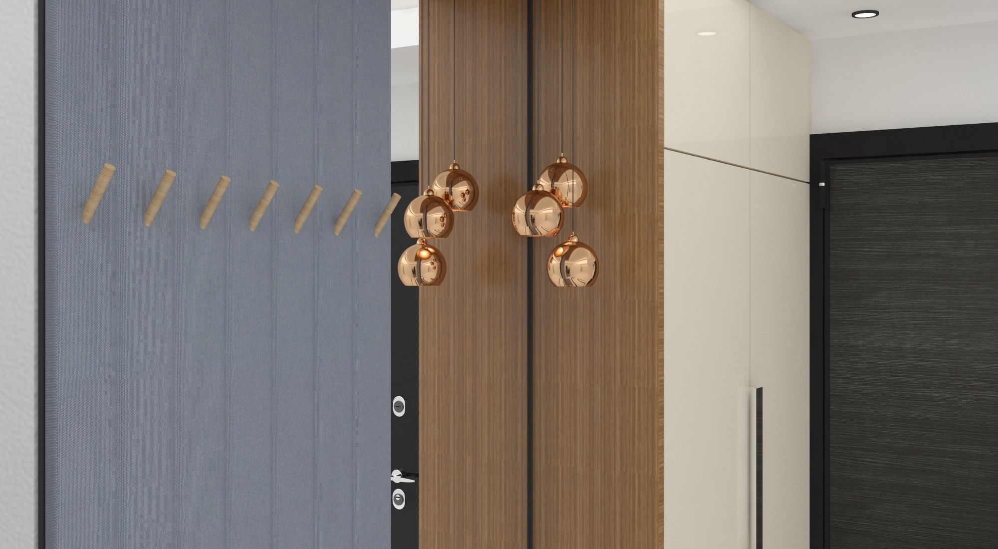 Wardrobe modern entryway design 3D model_2