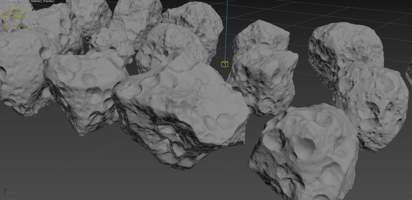 Meteors HD Pack - 21 pieces 3D model_3