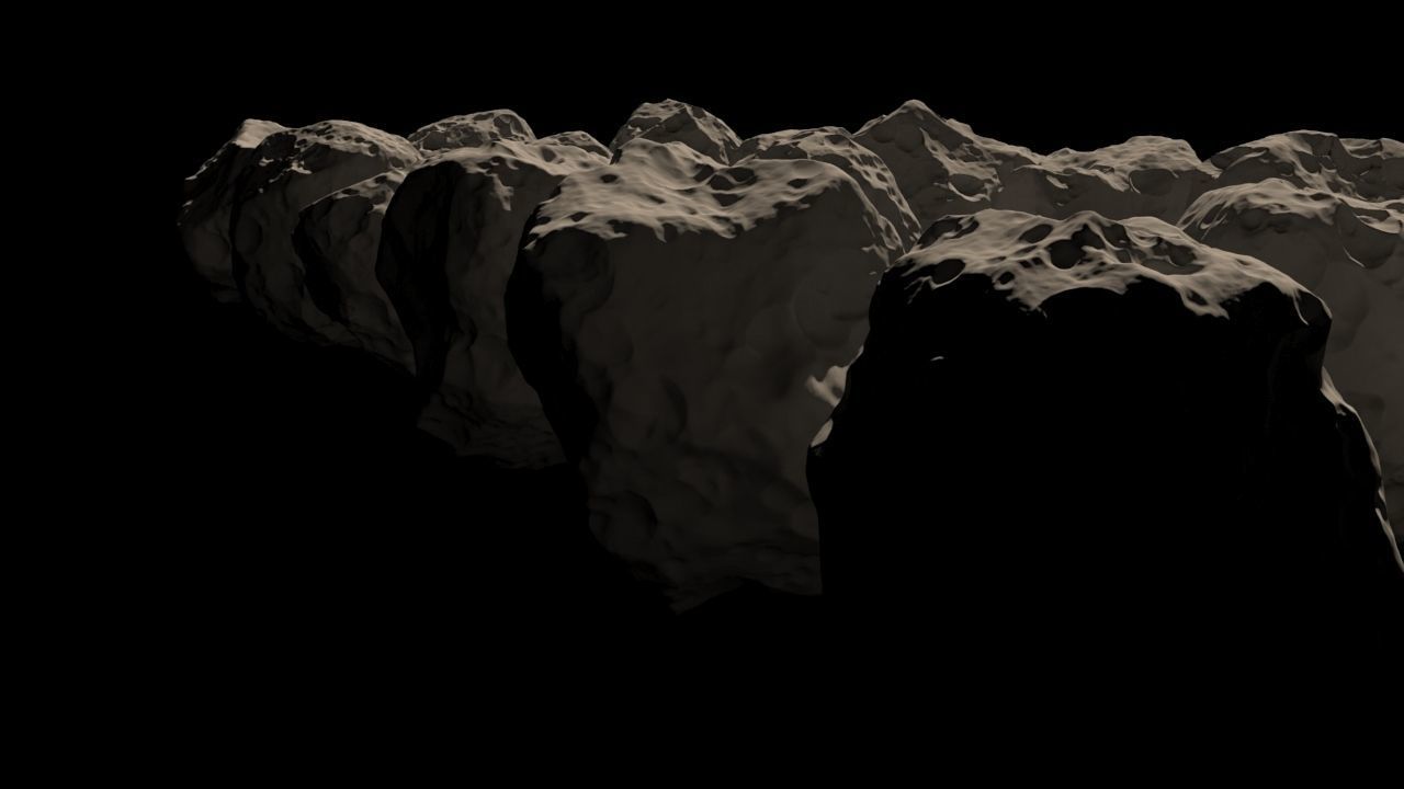 Meteors HD Pack - 21 pieces 3D model_2