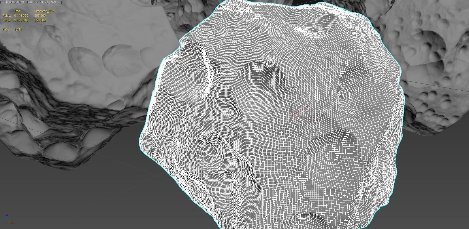 Meteors HD Pack - 21 pieces 3D model_4