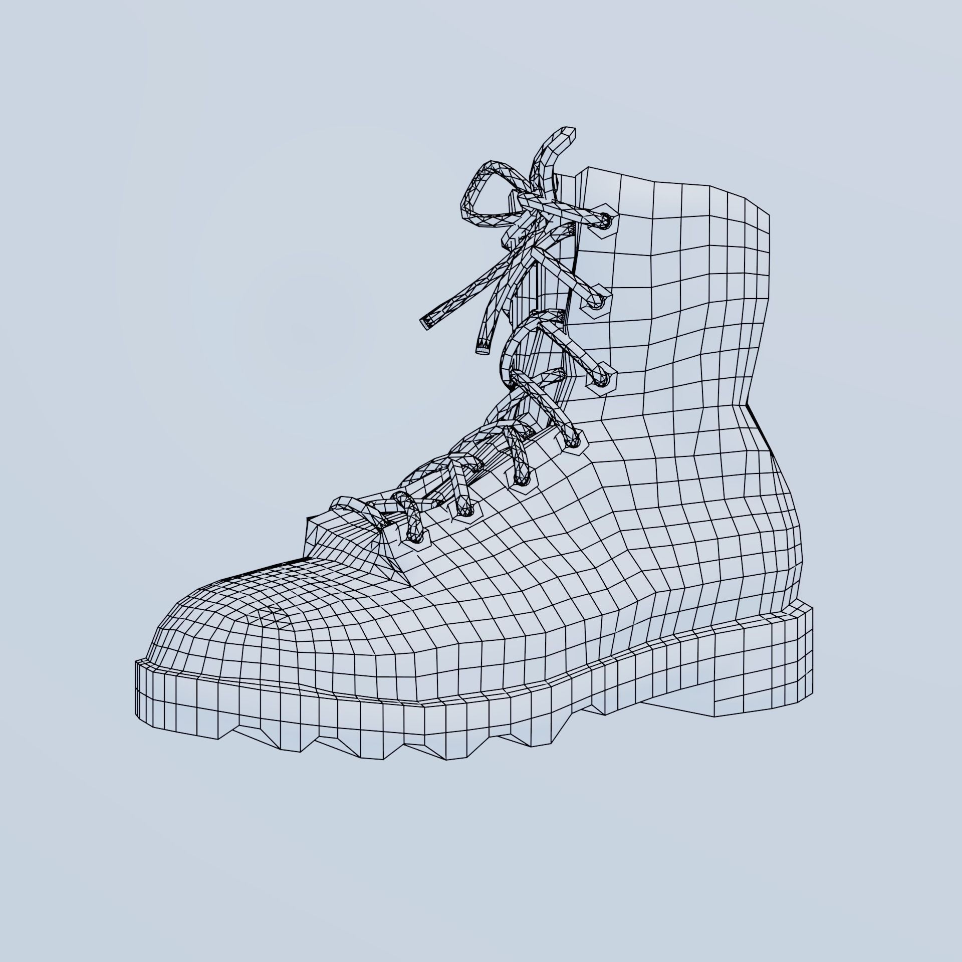 simple boot 3D model_2