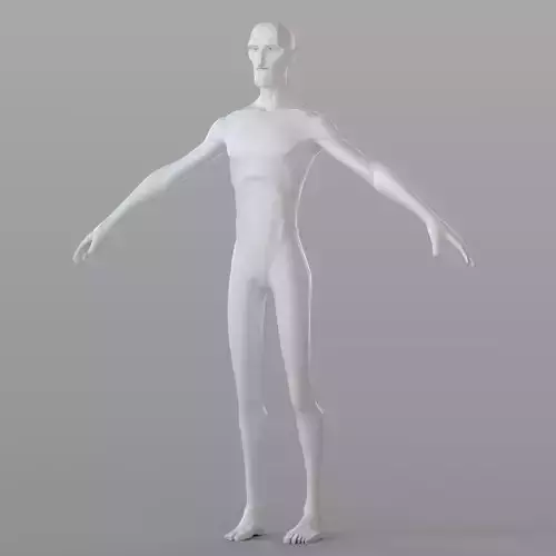 Stylised Male Base 3D model