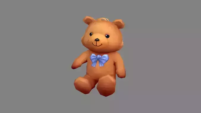 Cartoon teddy bear doll