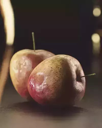 Apples High Quality Procedural modifiable Texture 3D model