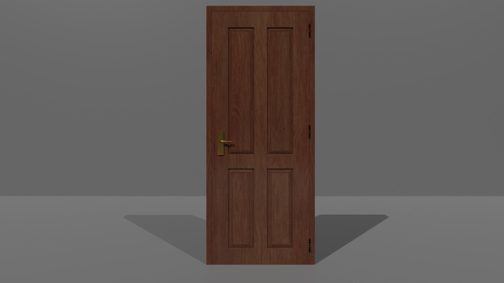 Wooden Door 3D model_2