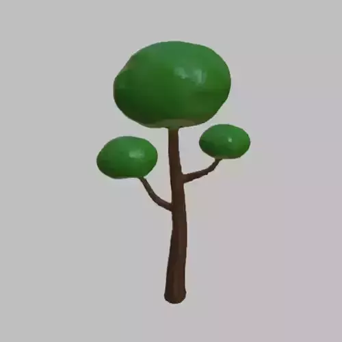 Tree 3D model Low-poly 3D model