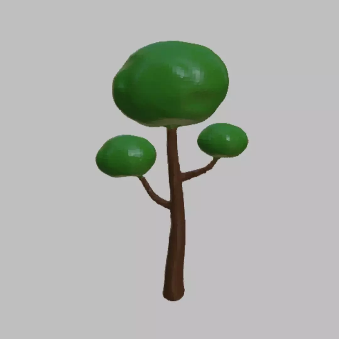 Tree 3D model Low-poly 3D model_0