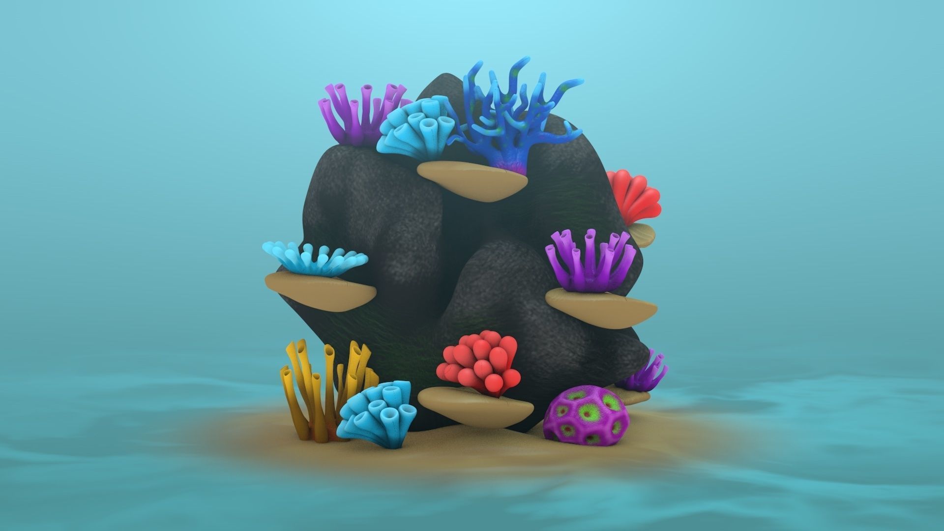 Coral Reef 3D model_6