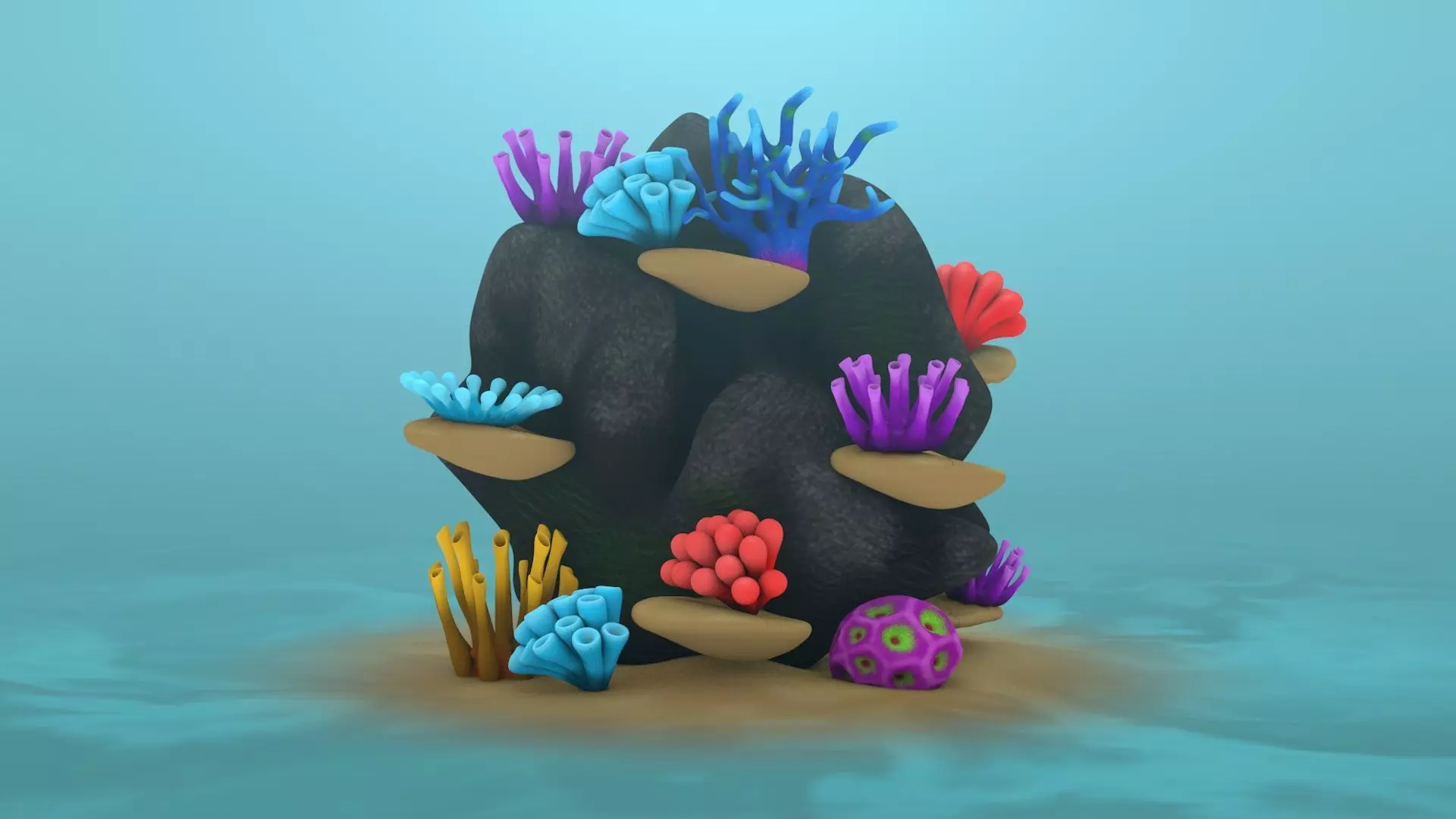 Coral Reef 3D model_0