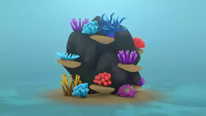 Coral Reef 3D model