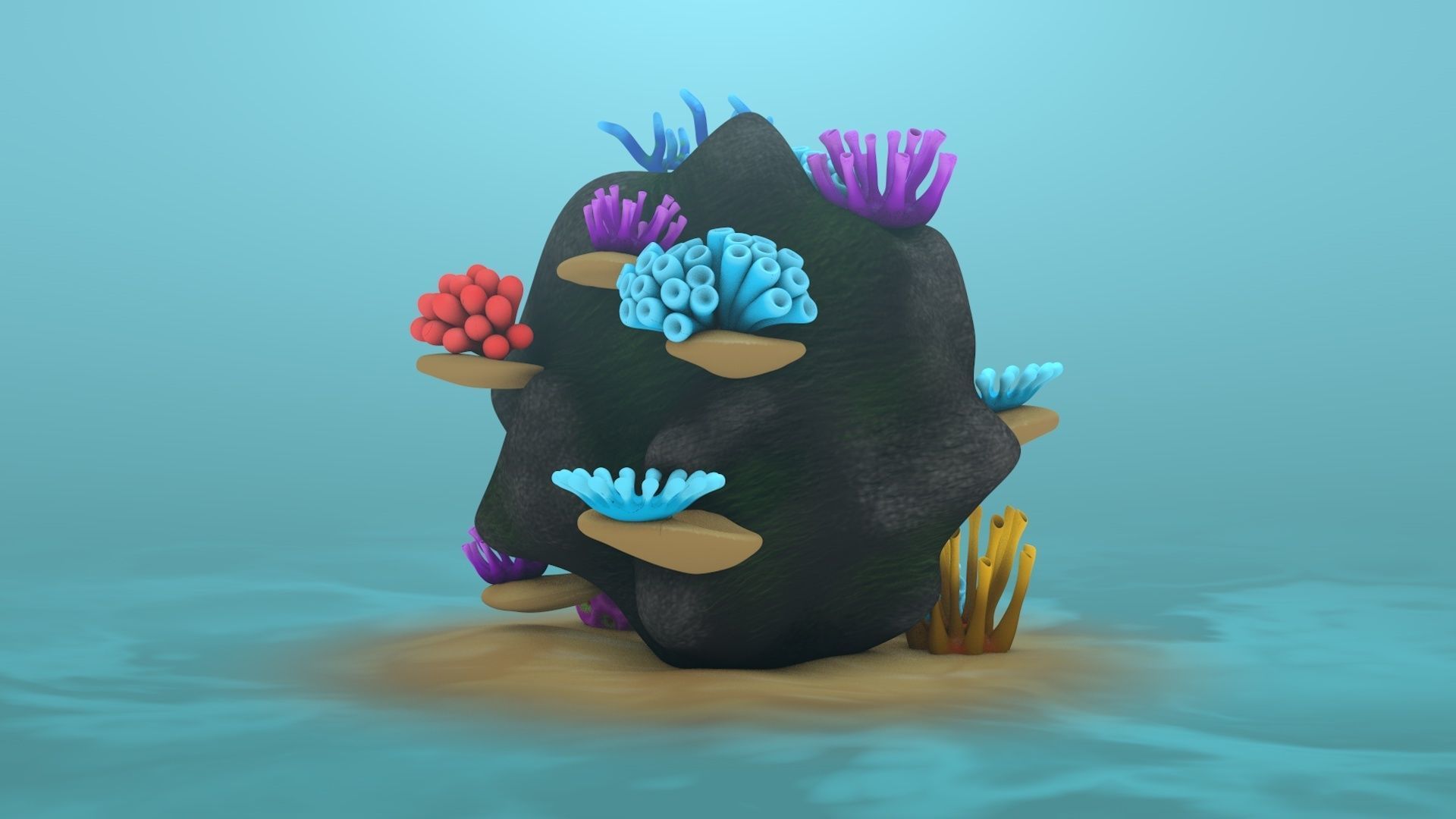 Coral Reef 3D model_3