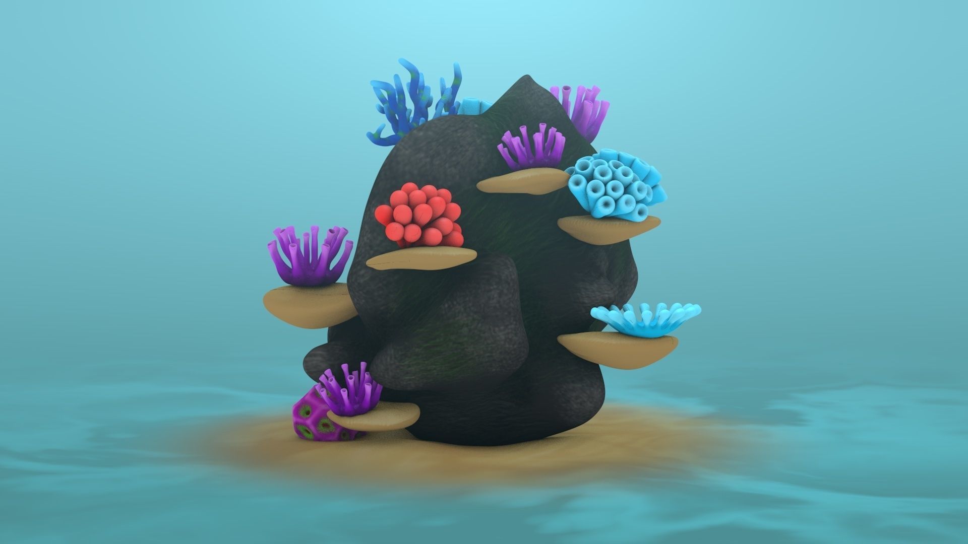 Coral Reef 3D model_4