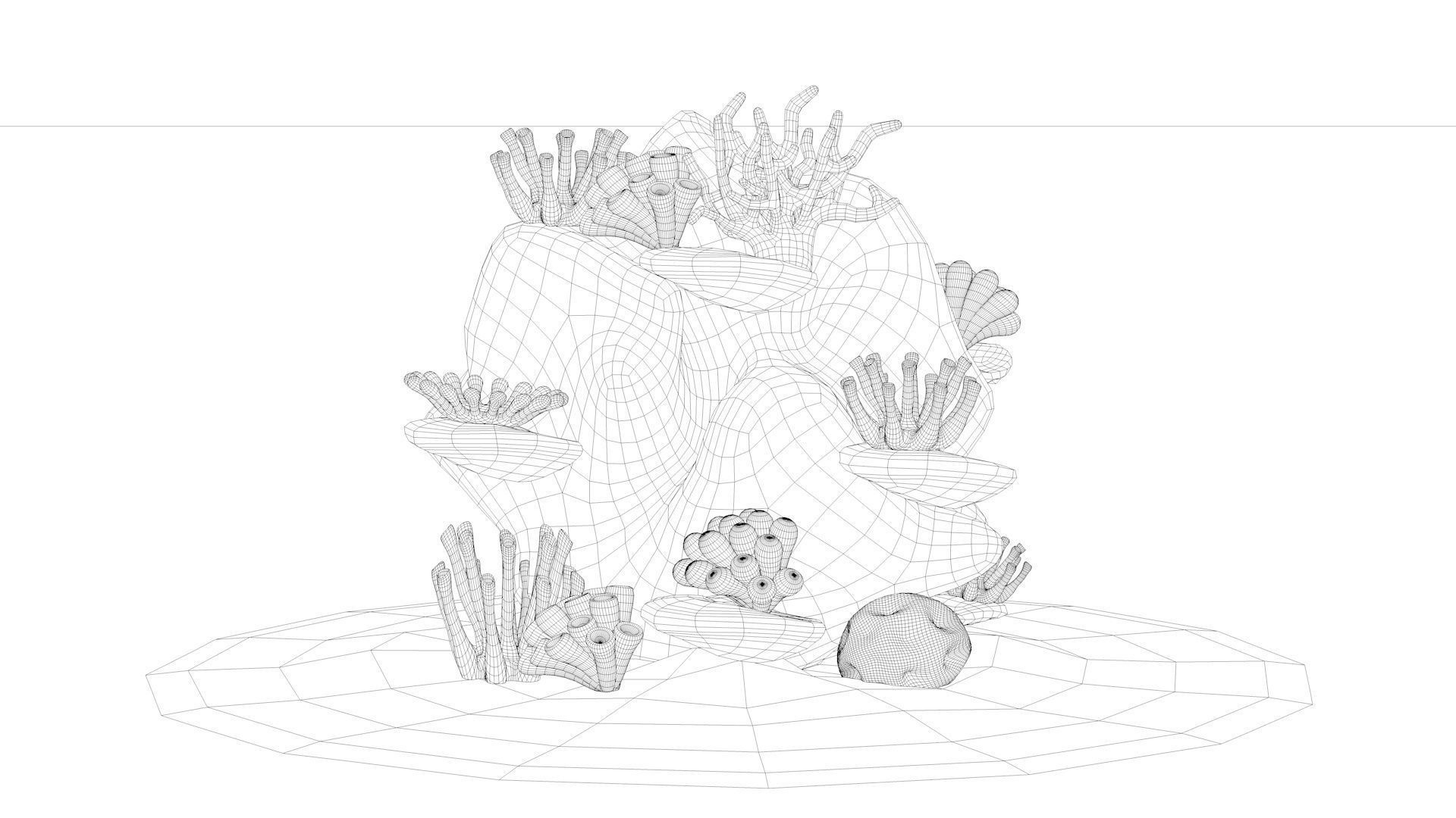 Coral Reef 3D model_17