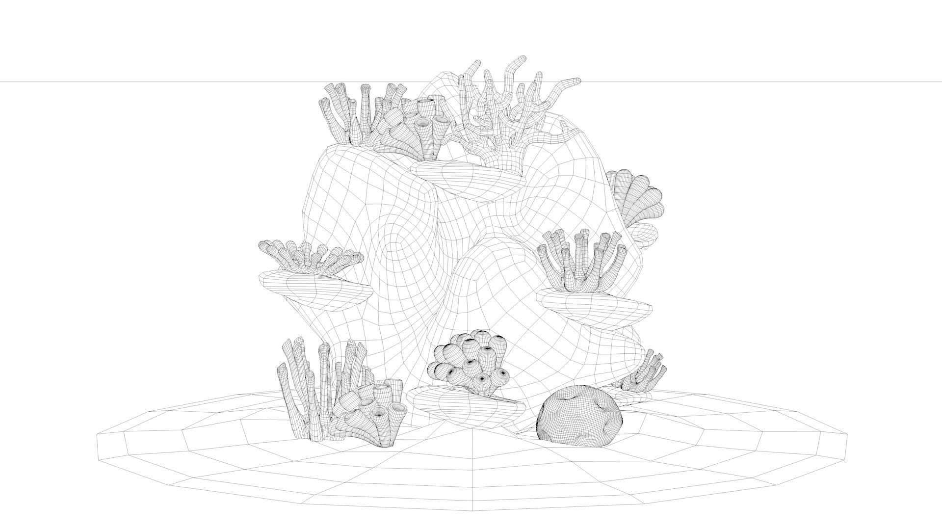 Coral Reef 3D model_11