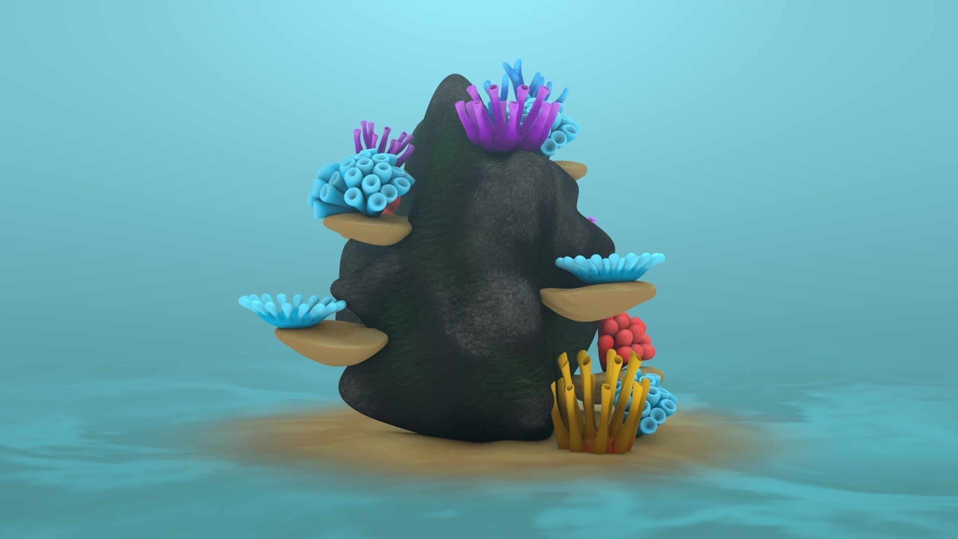 Coral Reef 3D model_2