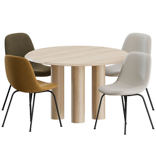Dinning Set by Fredericia 3D model