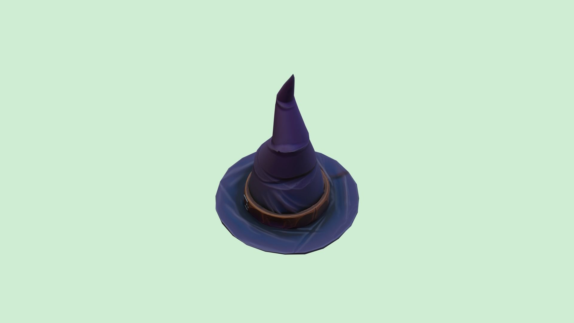 Wizard Hat Low-poly 3D model_6