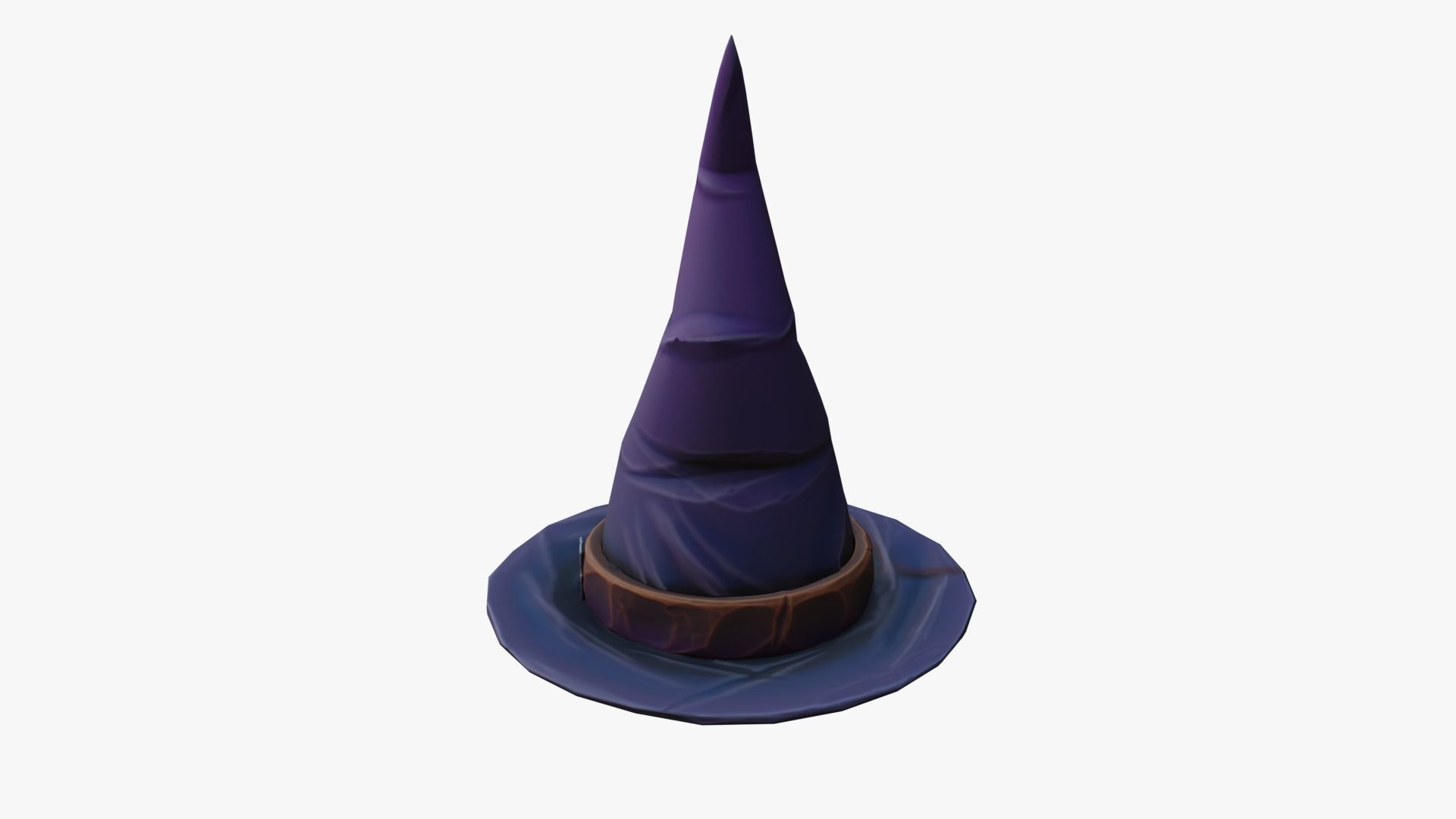 Wizard Hat Low-poly 3D model_2