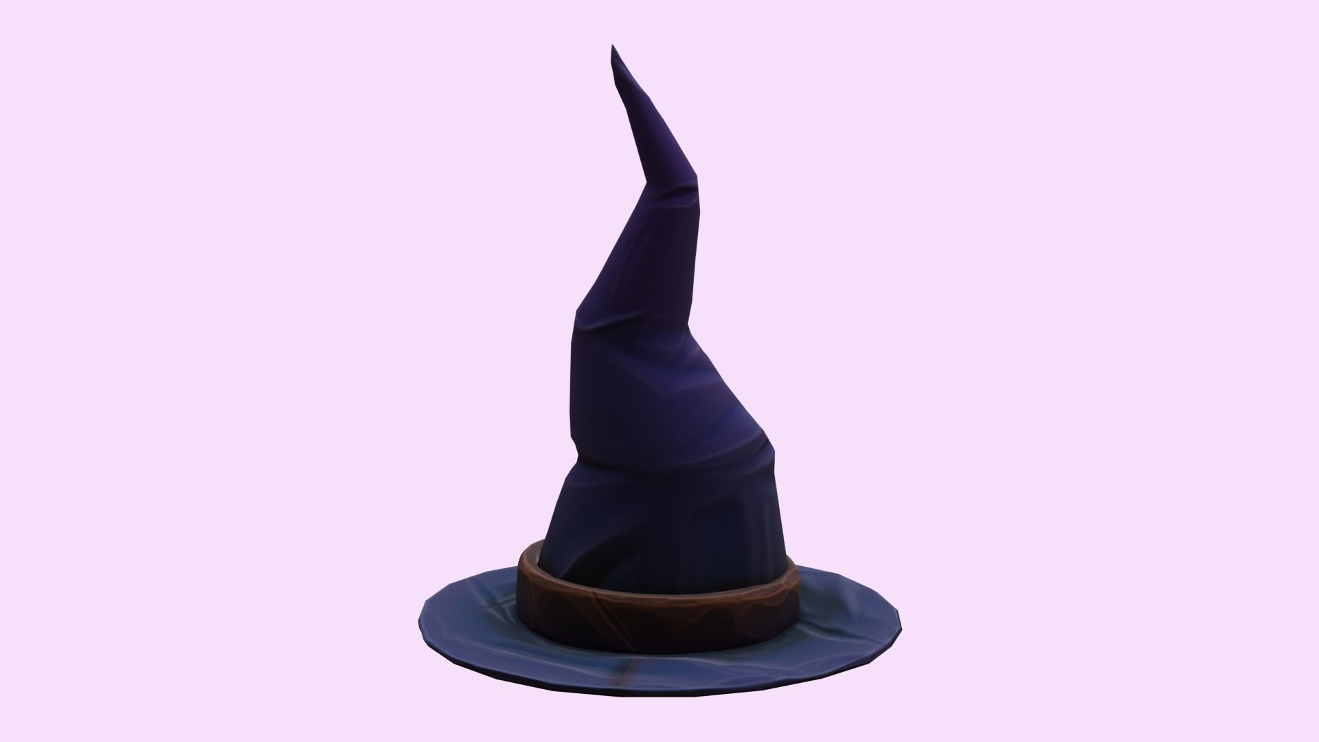 Wizard Hat Low-poly 3D model_5