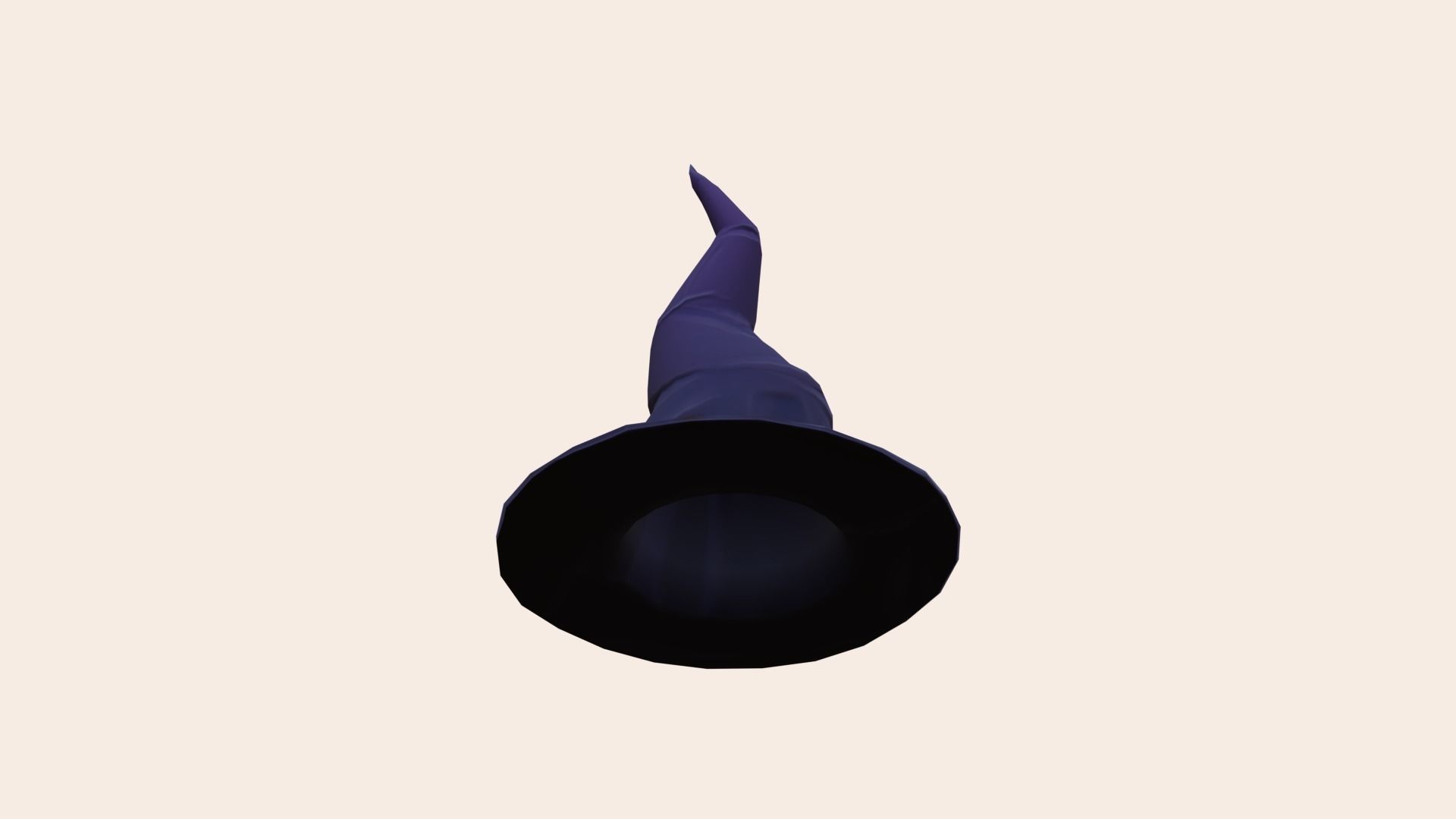 Wizard Hat Low-poly 3D model_9